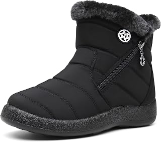 Hsyooes Women's Snow Boots Waterproof Winter Booties