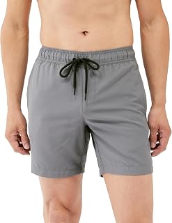 Amazon Essentials Men's Swim Trunks with Pockets Drawstring Mesh Lining