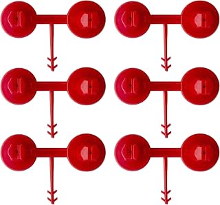 Magic Chems Foam Gun, Heavy Duty, Nozzles, Reusable Sealed, Red, 6 Pack | Precision Nozzles; for Ceiling Application; Polyurethane, Spray Gun Nozzles, Vertical and Horizontal, Construction Insulation