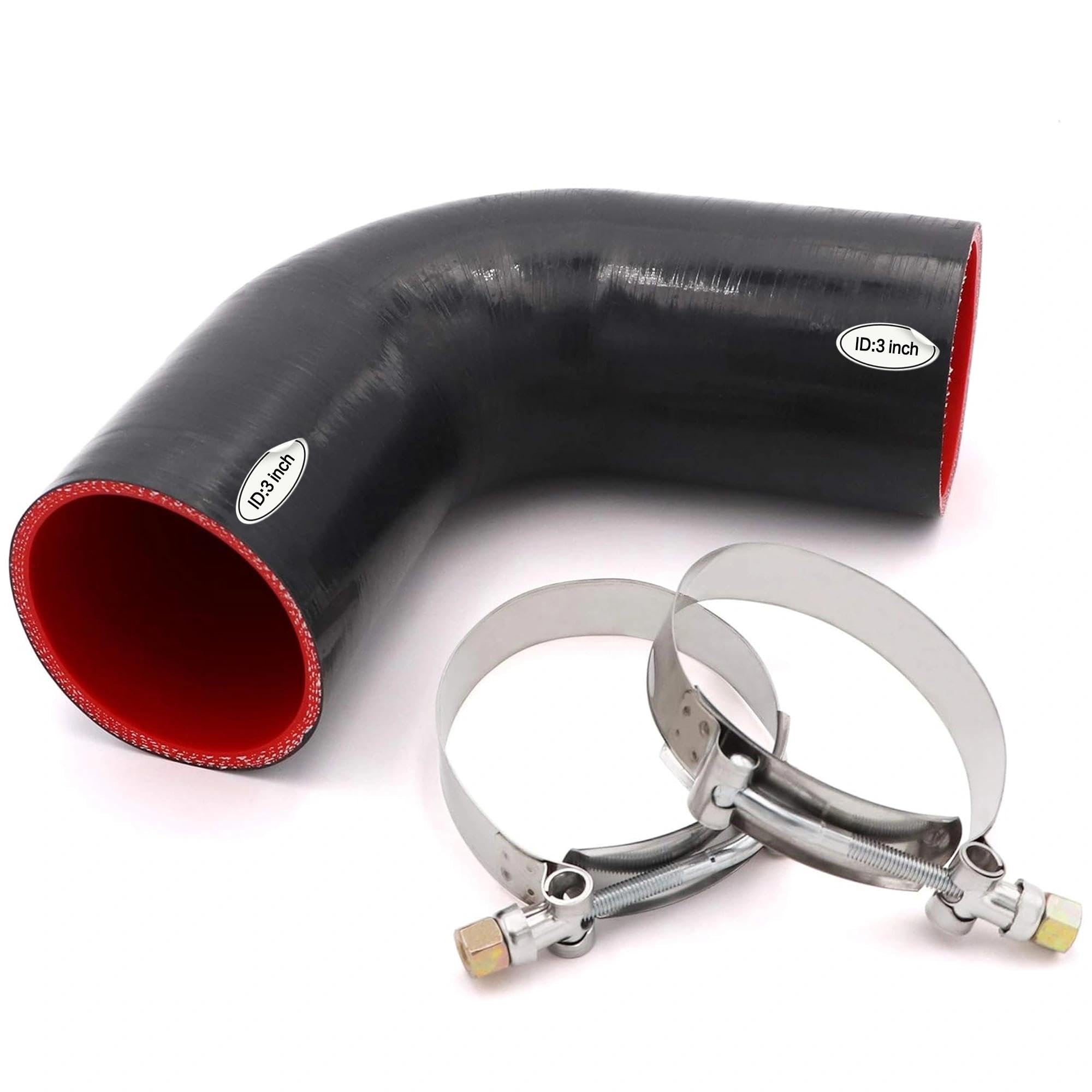 90 Degree Elbow Coupler Silicone Hose 4-Ply 3-inch for Automotive Turbo/Intercoo