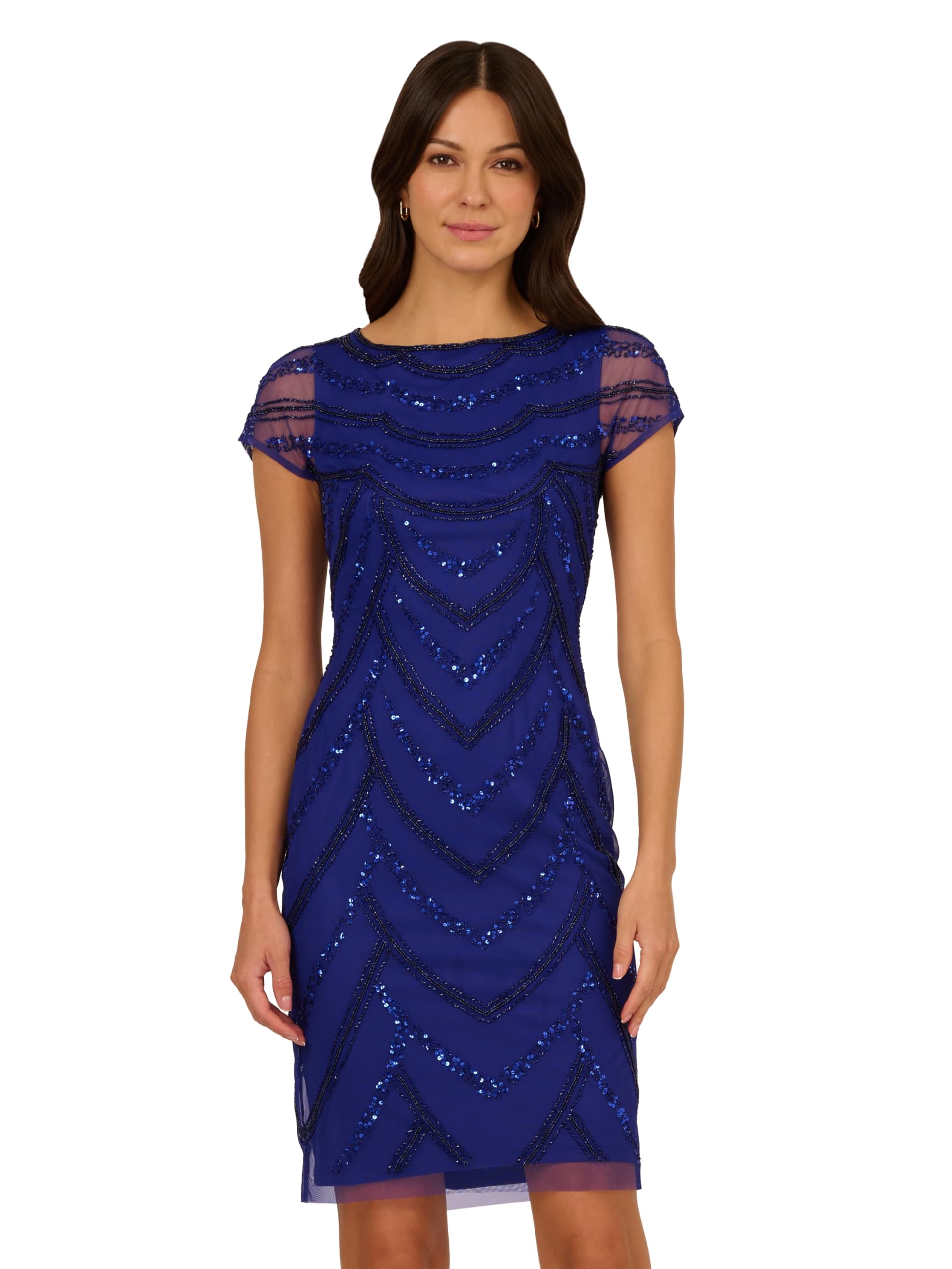 Adrianna Papell Women's Beaded Cocktail Dress