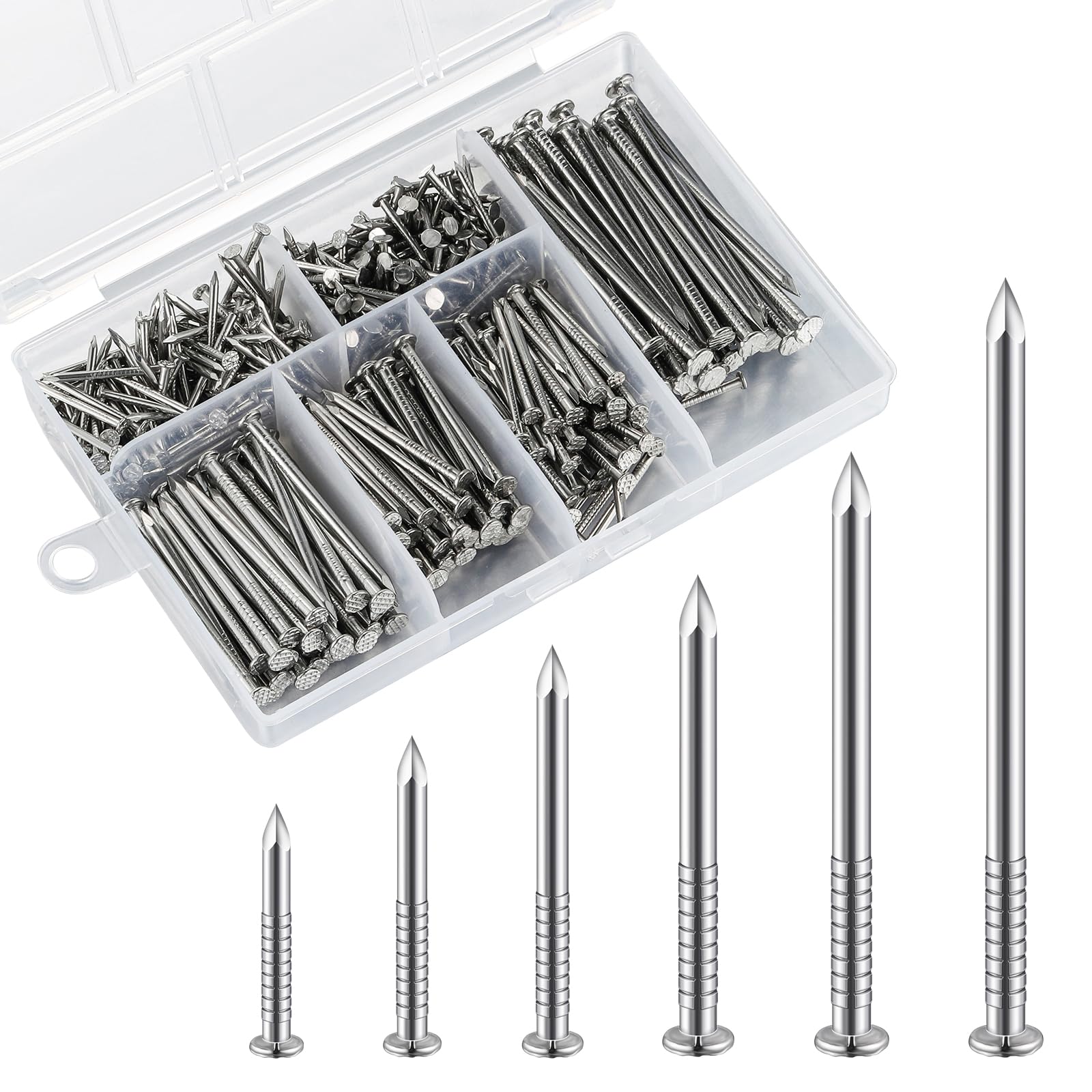 Wensilon 304 Stainless Steel assortment Nails Kit,nail for hanging pictures | 43