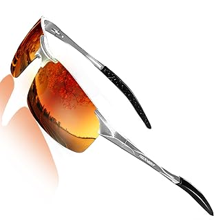 ROCKNIGHT Driving Polarized Sunglasses for Men Golf Outdoor Use Al-Mg Frame