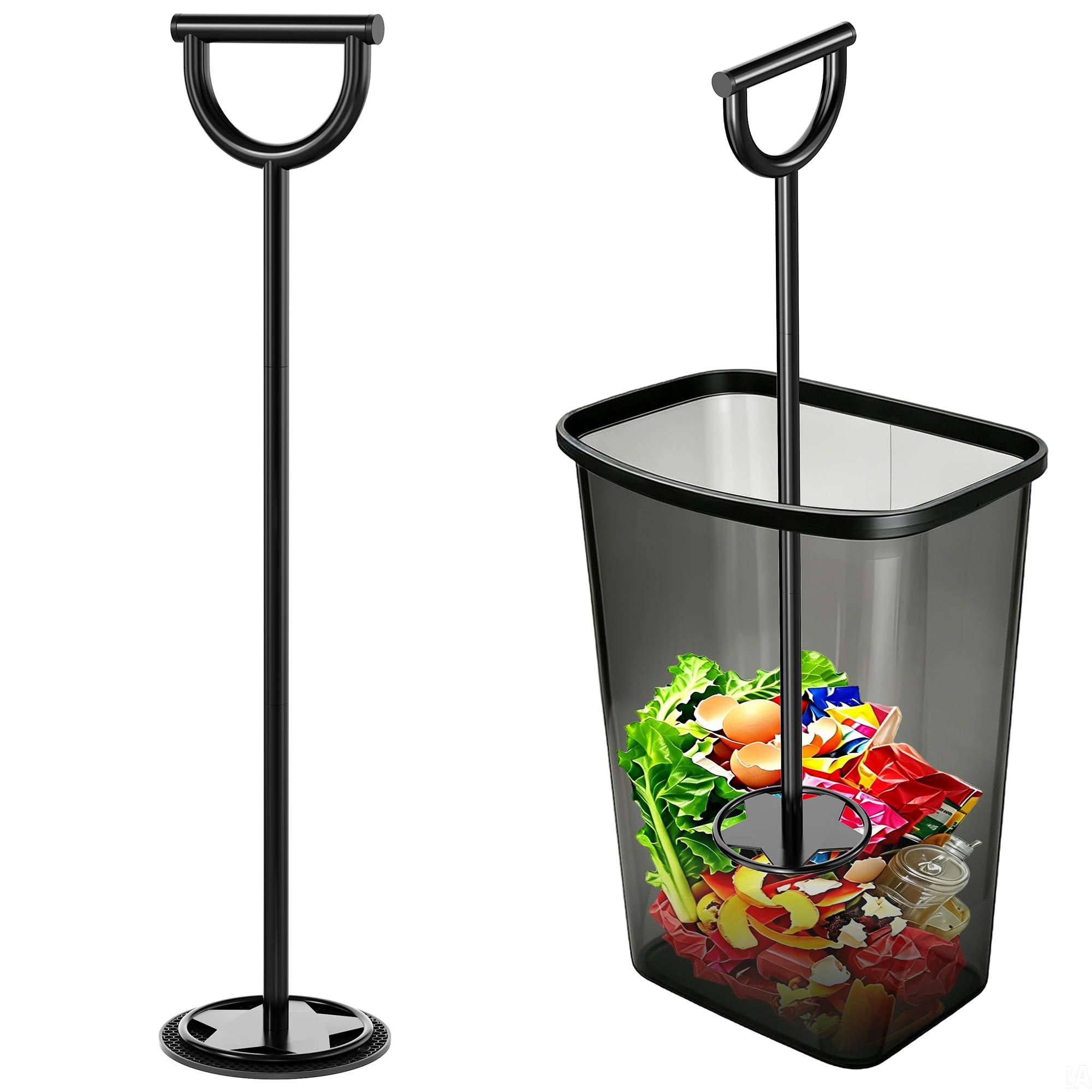 Trash Compactor for Kitchen - 30" All-Metal Manual Garbage Compactor, No Electri
