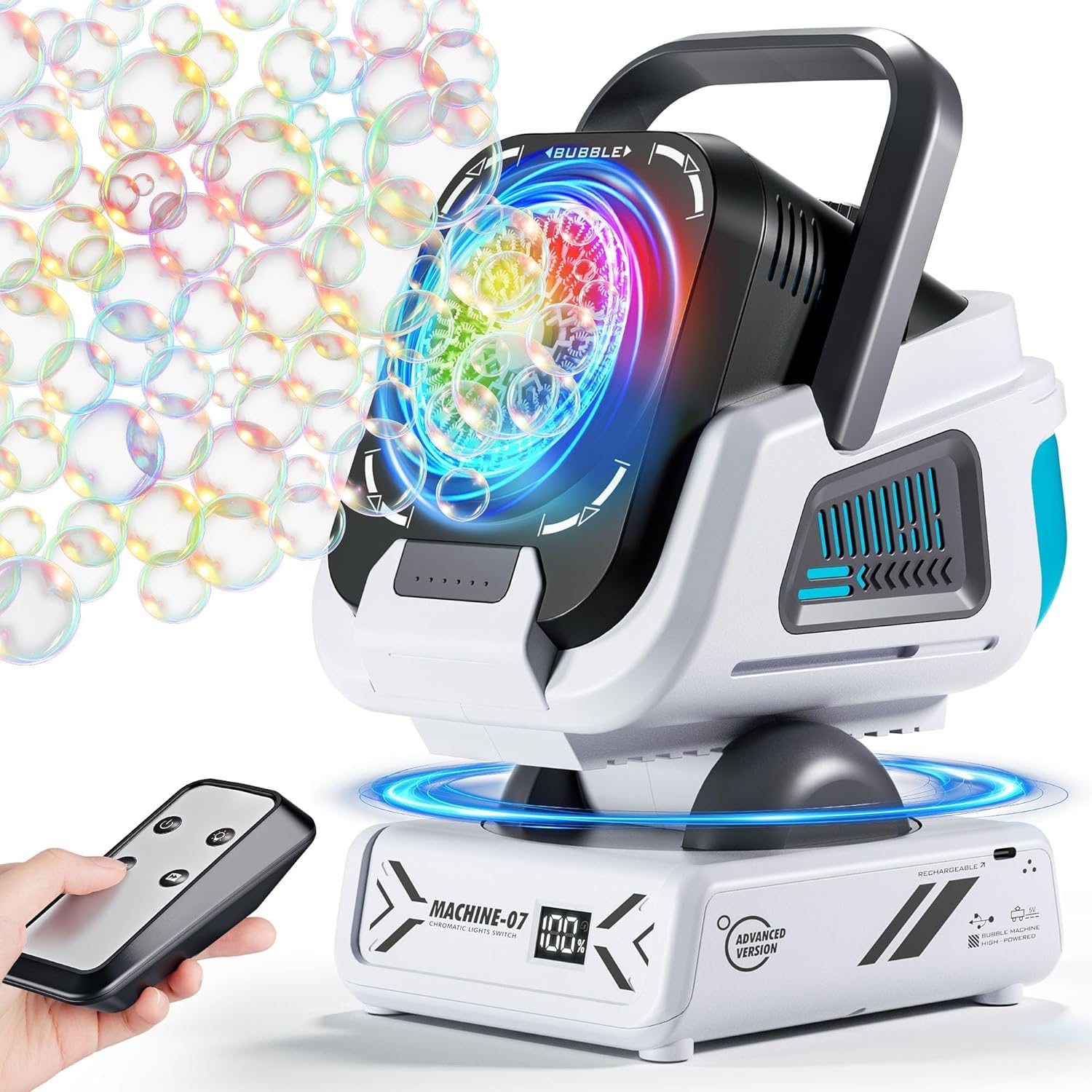 Belemar Upgraded Rechargeable Bubble Machine, Outdoor Toys for Kids Parties | 15