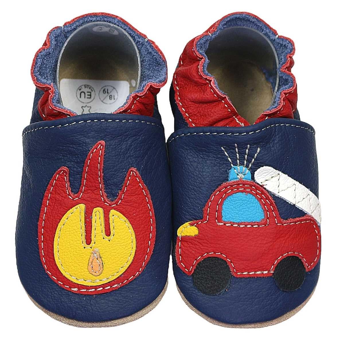 Hobea Germany Baby Booties Soft Leather Single-Colour Design