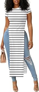 OPOIPIN Women's Side Split Casual Long Shirt