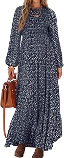 PRETTYGARDEN Women's Long Sleeve Maxi Dress Modern