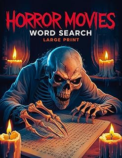 Horror Movies Word Search Large Print: 101 Interesting Puzzles from the Horror Movies Collection for Adults and Horror Fans