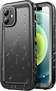 SPORTLINK for iPhone 12 mini Waterproof 360 Full Body Case, Black