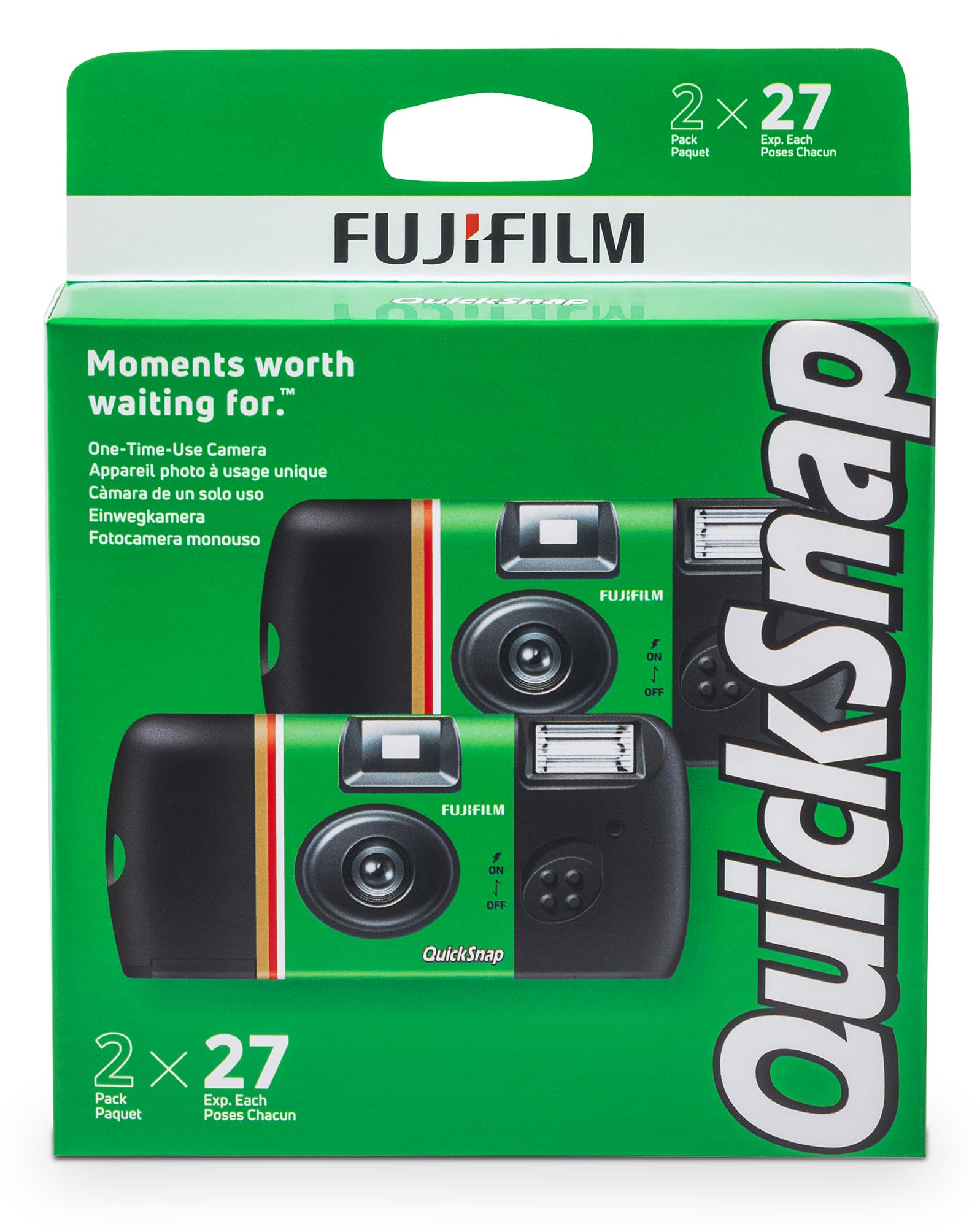 Fujifilm QuickSnap Flash 400 One-Time-Use Camera - 2 Pack
