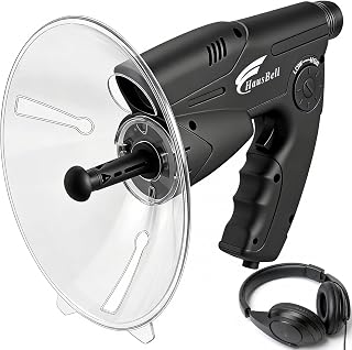 HAUSBELL Parabolic Listening Kit-Bionic Ear & 8X Monocular with Headphones | Designed ages 6-80.Hear 160ft away,wind noise reduced.STEM gift for kids,outdoor camping,bird watching.One-hand record &play.