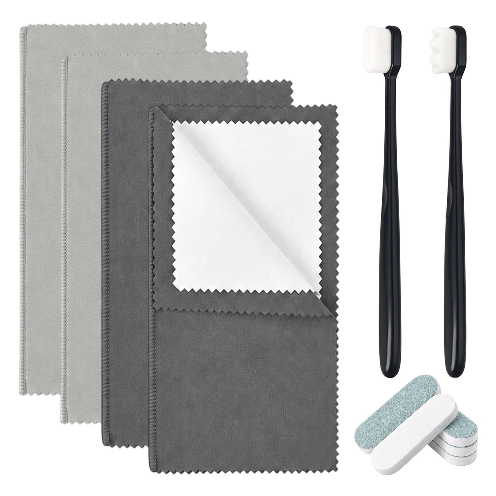 YztCzl 11 PCS Jewelry Cleaning Cloth Kit, 7.87" × 7.87" / 10" × 12" | Silver Pol