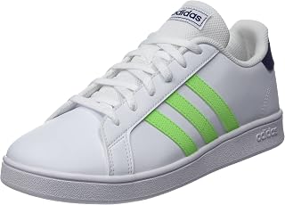 Adidas Unisex Kids Tennis Shoes Grand Court K Ftw Bla Ftw Bla Plamet 11.5 UK Child