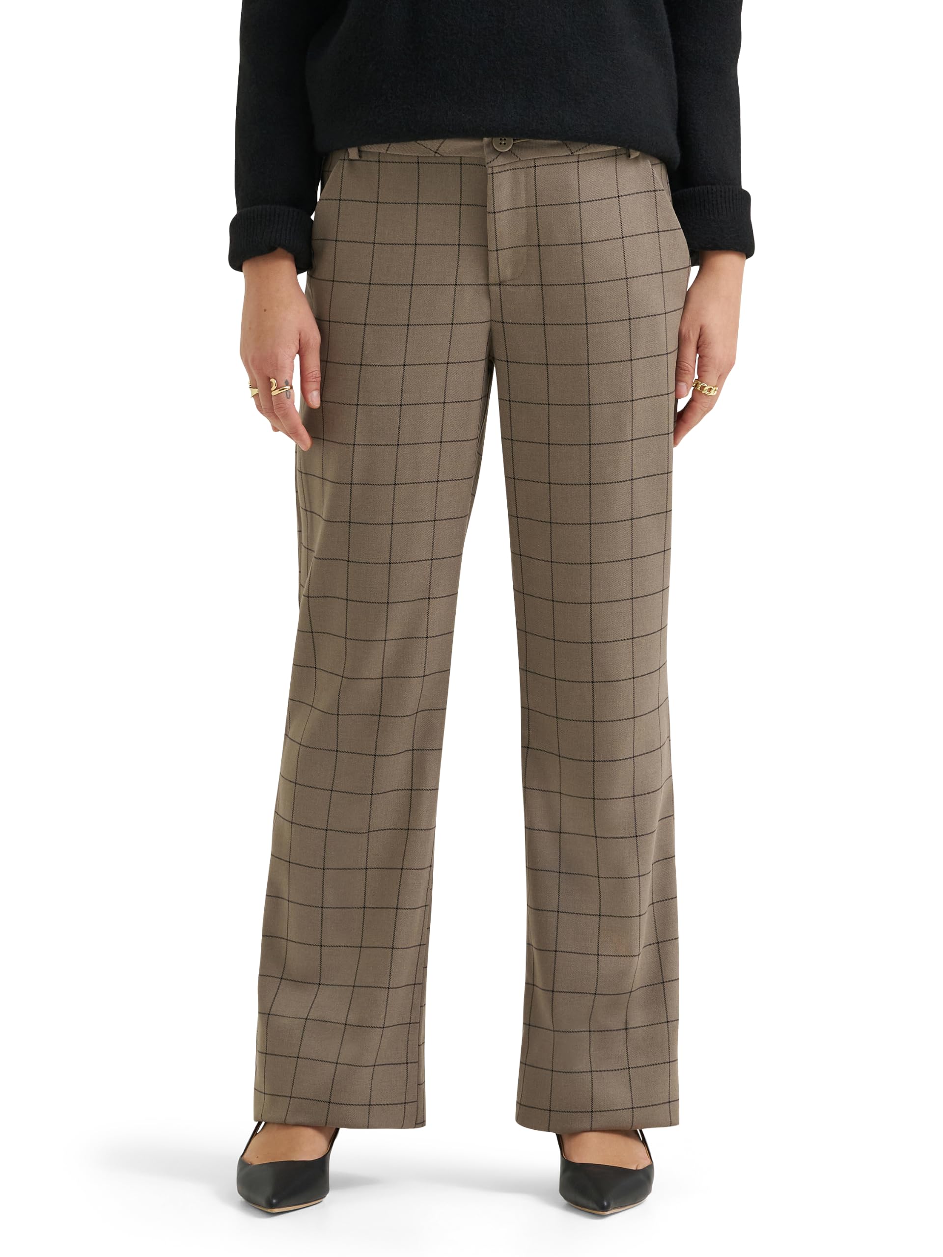 Lee Womens Wrinkle Free Mid Rise Bootcut PantPants