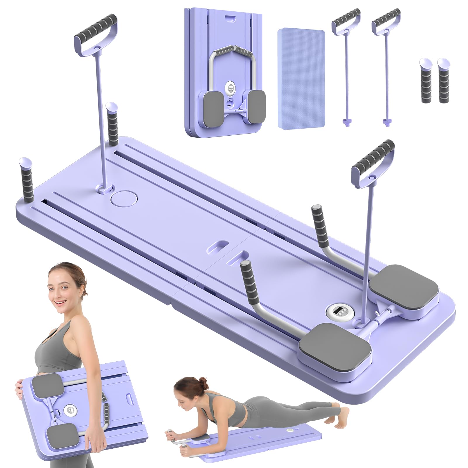 JANUA Pilates Board - Pilates Reformer Set, Multi-Purpose Foldable Pilates Refor