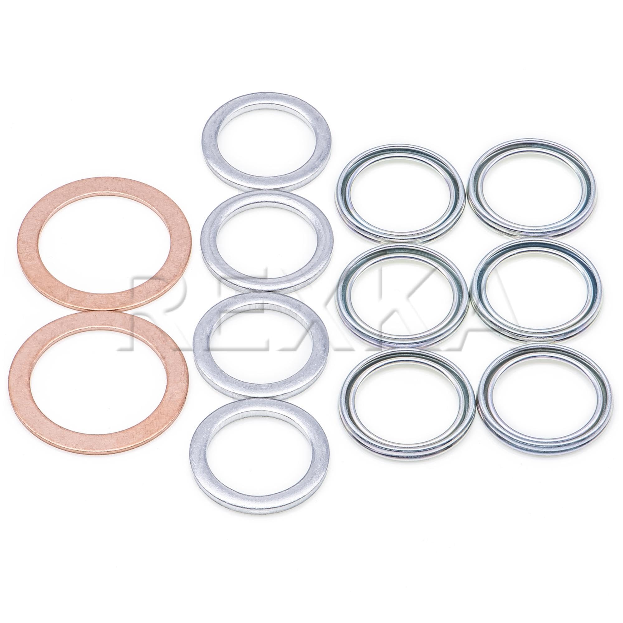 Rexka 12pcs Transfer &amp; Differential Service Gasket Kit Compatible with Toyot