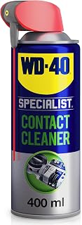 WD-40 Specialist Electrical Contact Cleaner Spray, Residue-Free - 400ml | Used in Circuit Boards, Switches, Sensors & Gaming Equipment, WD40 Electrical Contact Cleaner For Computer Part & Accessories
