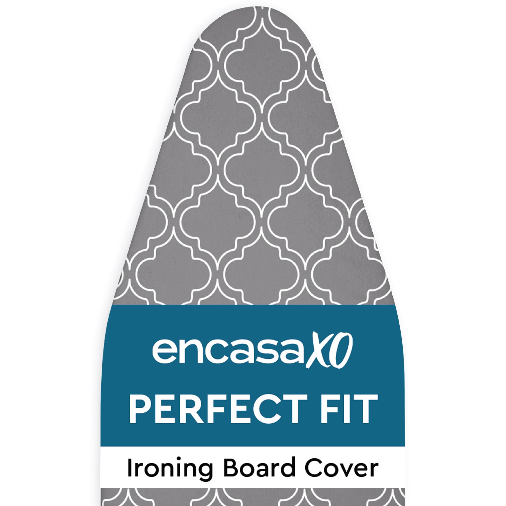 Encasa XO Ironing Board Cover and Pad 54"x18" X-Large, Thick Felt | 100% Cotton 