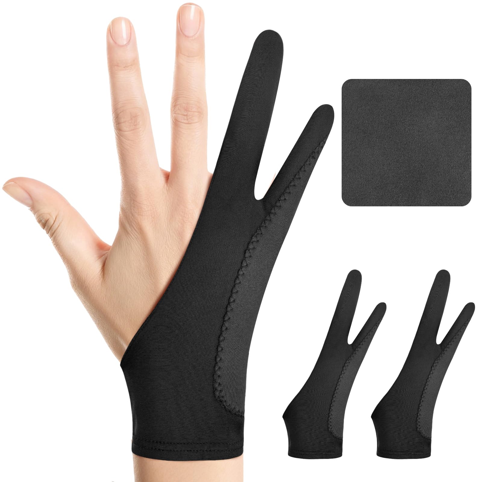 Artist Drawing Glove: 3-Layer Palm Rejection for iPad & Drawing Tablets | Smooth