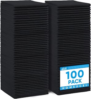 HOMEXCEL 100PK Microfiber Cleaning Cloth, Cleaning Rag for Home, 11.5x11.5