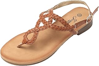 JOMIX Sandals Women Summer Toe Sandals with Wide Heel for Women Low Comfortable Sandals Dress Beach Sea Pool Elegant with Buckle
