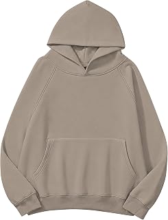 Lauweion Women's Long Sleeve Fleece Hoodie with Kangaroo Pocket