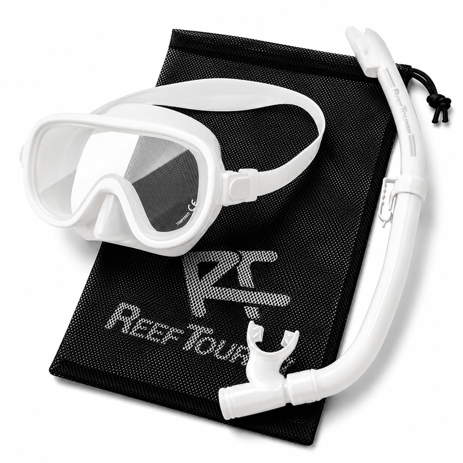 【Amazon.co.jp Exclusive】 Reef Tourer Mesh Bag Included Snorkeling Set 【For Adult