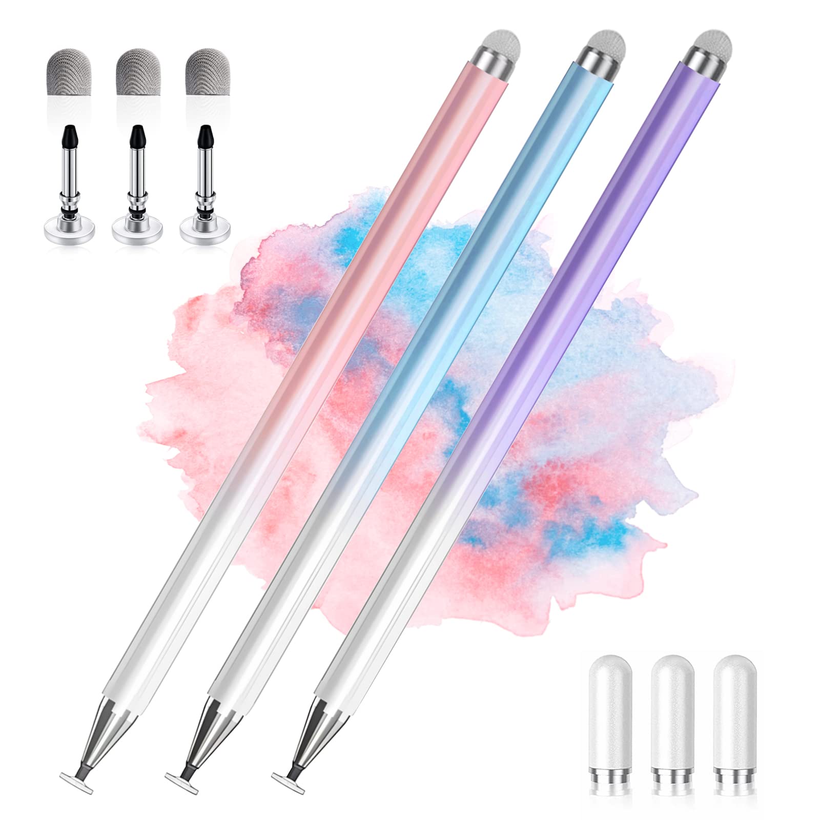 Stylus Pens for Touch Screens, 2 in 1 High Precision Universal Stylus Pen for iP