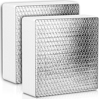 SIKADEER RV Vent Insulator Energy Saving RV Skylight Cover 14"x14", 2 Pack | Aluminum Foil Surface with 97% High Reflectivity, Camper &amp; RV Accessories, High-Performance Skylight Shade Window Insulation