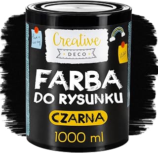 Creative Deco 33.81 fl oz Magnetic Black-Board Chalk-Board Paint | Matt