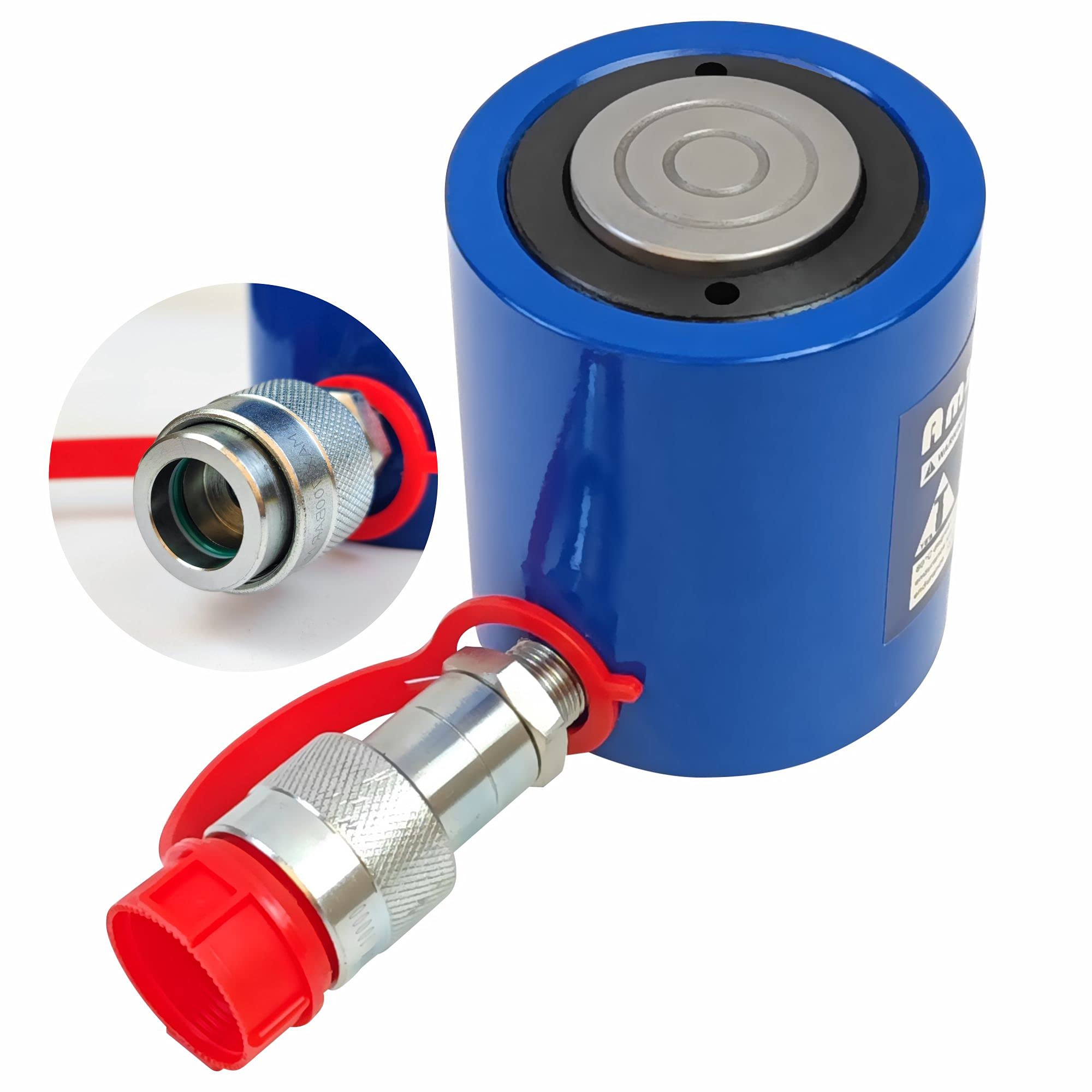 AMZCNC 30 Ton Hydraulic Cylinder Ram Single Acting 2 Inch Stroke 30T Hydraulic C
