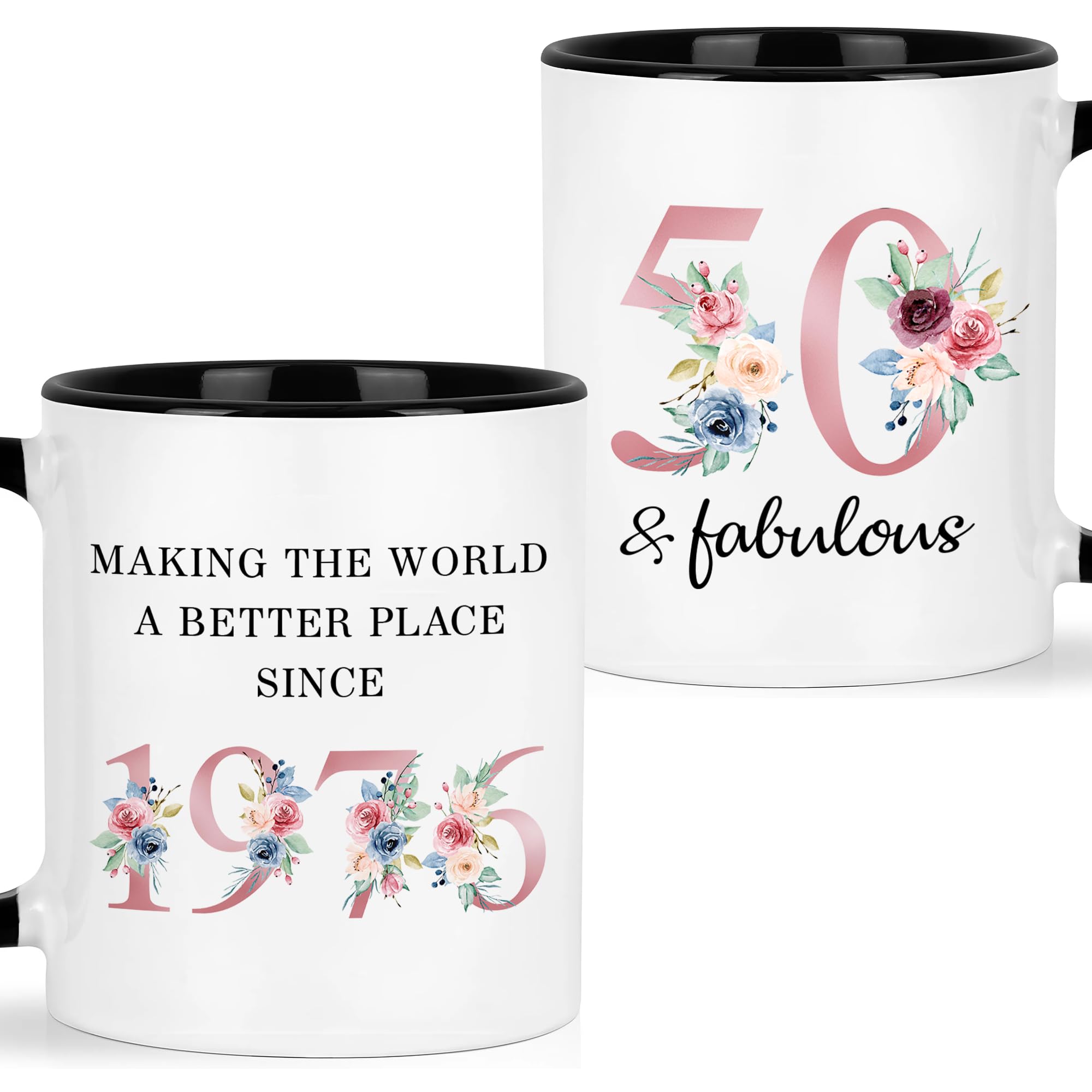 50 Year Old Gifts For Women, 50th And Fabulous, 50th Birthday Mug, Fifty Birthda