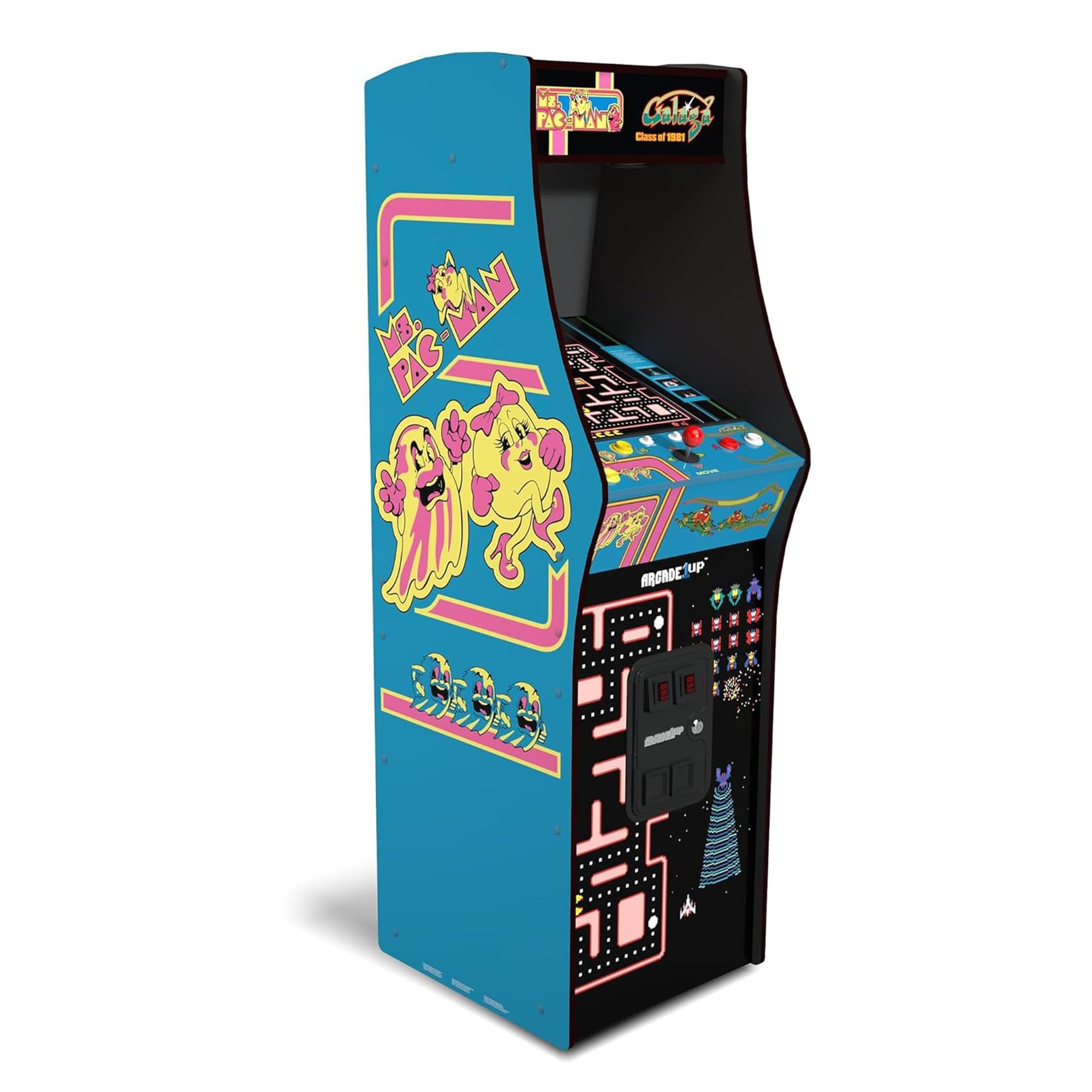 Arcade1Up Ms. Pac-Man Class of '81 Deluxe Arcade, 12 Retro Games | Gaming Cabine
