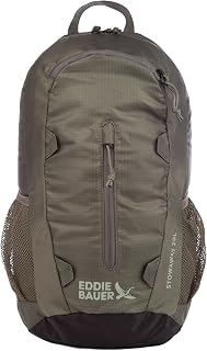 Eddie Bauer Stowaway Packable Backpack - Spruce, 20L | Lightweight Durable Ripstop Polyester, Folds Down for Storage, Packable Daypack for Travel and Hiking