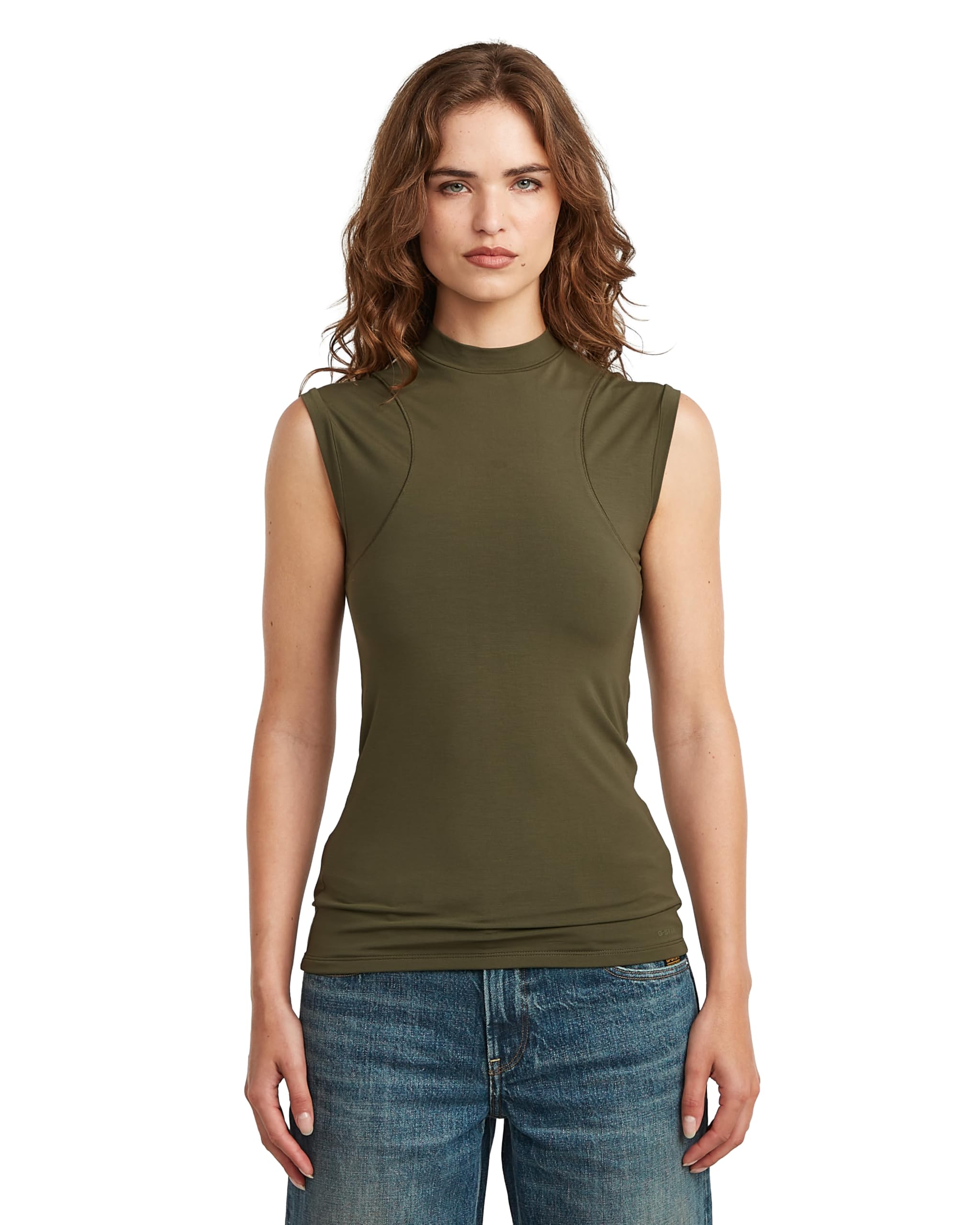 G-Star 2nd Skin Mock T SL Wmn T-Shirt Donna (Pacco da 1)