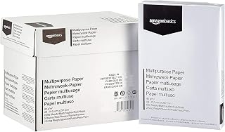Amazon Basics A4 Multi-Purpose Printing Paper 80gsm 2500 Units 5 Packs of 500 White
