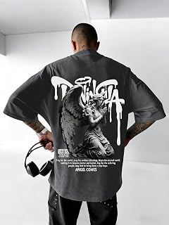 Mens Graphic T-Shirt Crew Neck Short Sleeve T-Shirt S-XL