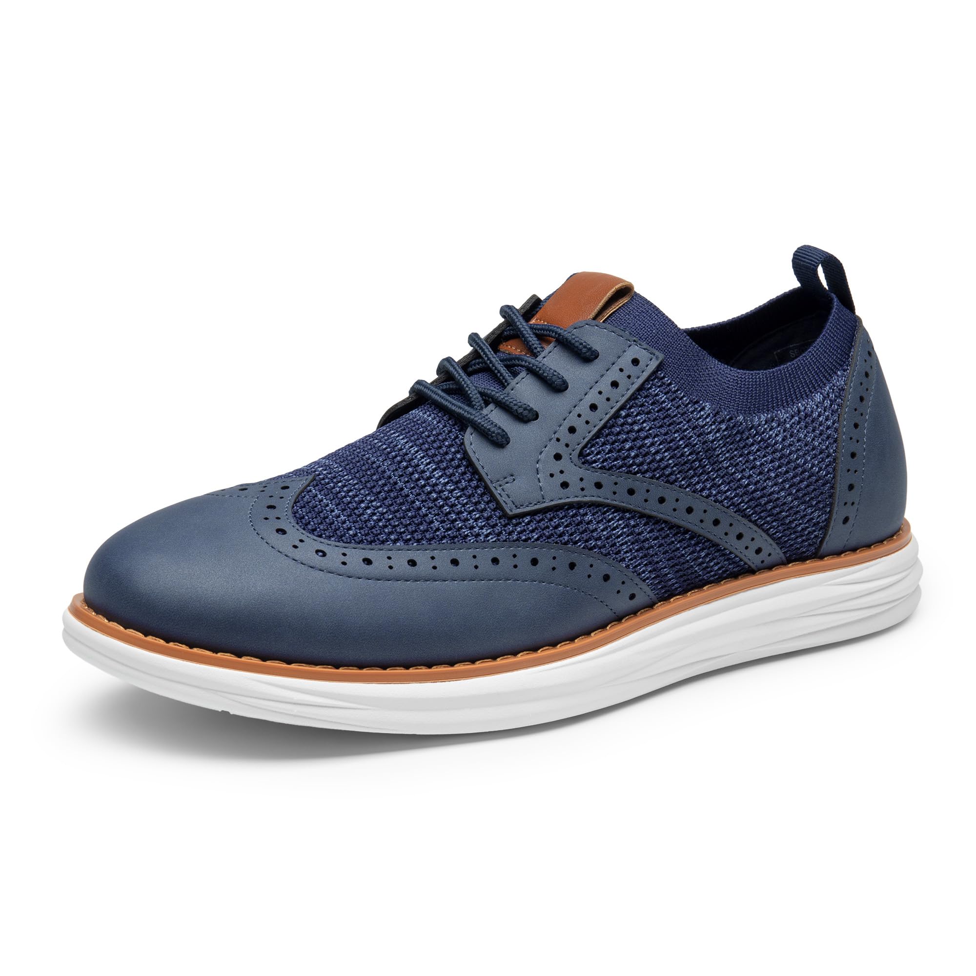 Bruno Marc Men's Oxford Shoes in Stretch Knit