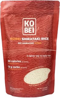 KOBEI Shirataki Rice – Low Calorie & Low Carb | Keto Alternative | Guilt Free | Konjac Rice (1 Pack)