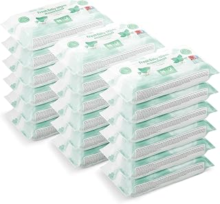 by Amazon Baby Refreshing Wipes, 1008 Wipes, Unscented, 18 Packs of 56