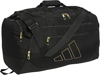 adidas Defender 5 100L Large Tote, Black and Metallic Gold, Defender 5 Large Duffel Bag 100L
