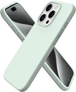 ORNARTO Compatible with iPhone 15 Pro Case 6.1",Liquid Silicone Slim Cover