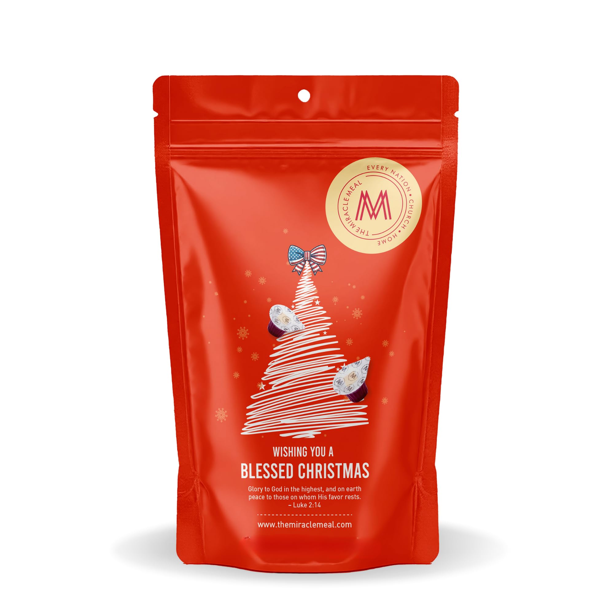 Christmas Edition Communion Cups | The Miracle Meal – 20 Pre-Filled Cups with Ju