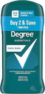Degree Men Antiperspirant Deodorant, Cool Rush, Twin Pack, 2.7 oz | For everyday wear, provides 48-hour sweat and odor protection.