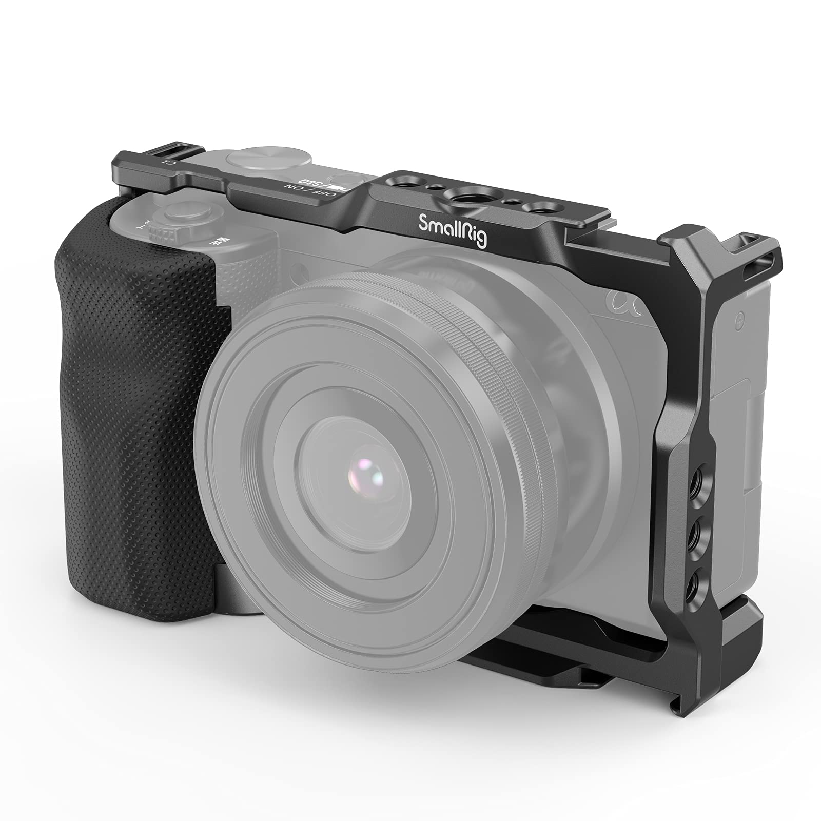 SMALLRIG ZV-E10 Cage with Silicone Handle and Built-in Threaded Holes | Built in