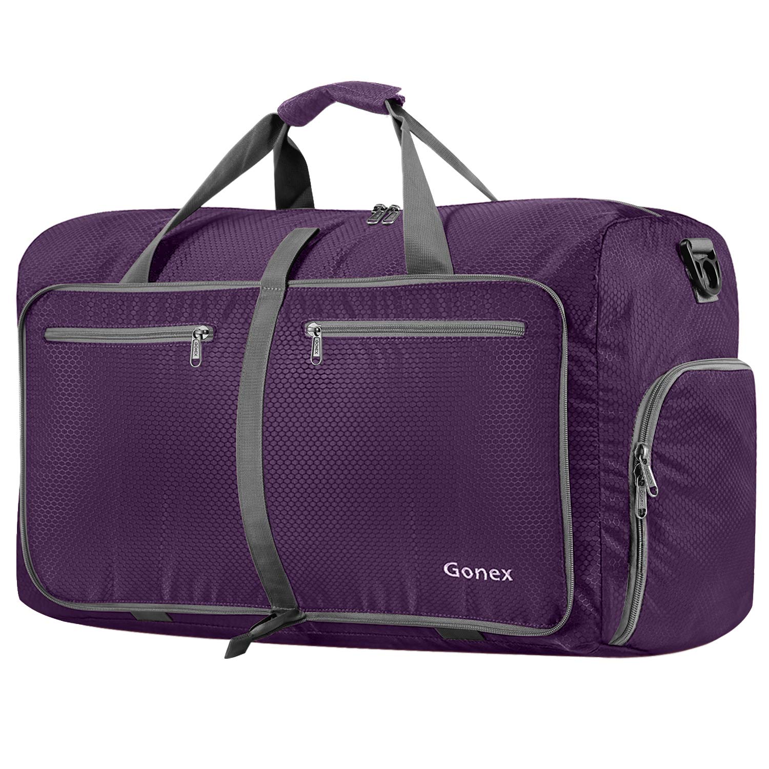 Gonex Foldable Travel Duffle Bag, 80L Lightweight with Shoe Compartment | 210D H