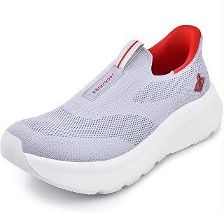 Mens Trainers Slip in Free up Hands Shoes Wide Toe Box Walking Sneakers