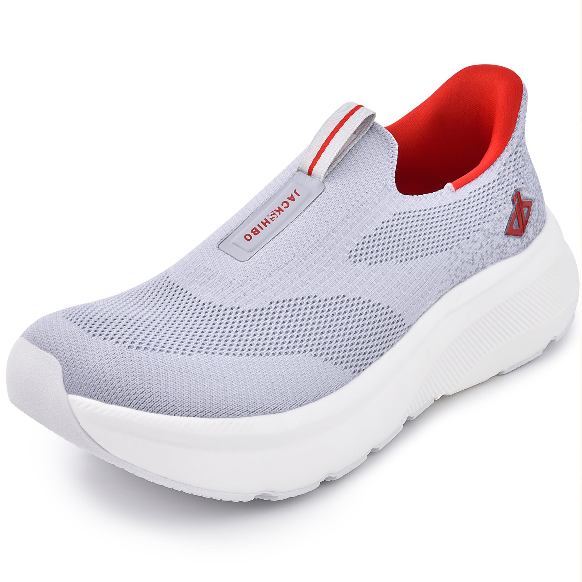 Mens Trainers Slip in Free up Hands Shoes Wide Toe Box Walking Sneakers