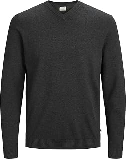 JACK & JONES Men's Knitted V-Neck Jumper
